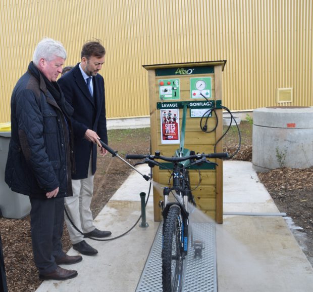 Station de lavage vélos ALTAO Modulo installé à SAINT OMER