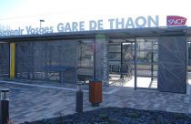 abri sécurisé sur mesure pour vélos et voyageurs en gare de thaon