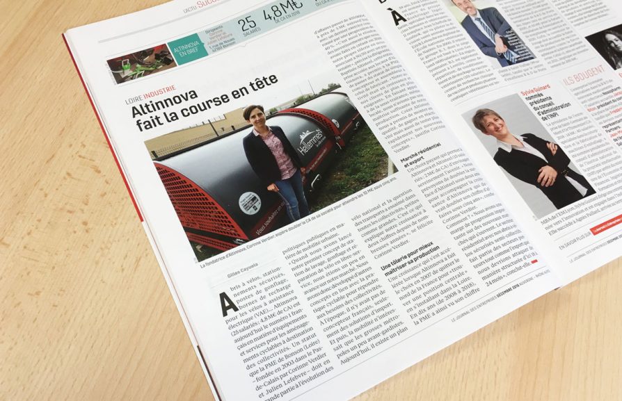 photo de l'article du Journal Des Entreprises sur Altinnova