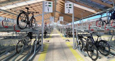 Halle à vélos installé par Altinnova en Gare du Nord à Paris