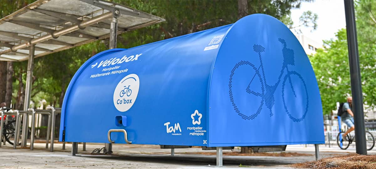 box vélo sécurisé ALTAO Cover en version Vélobox de la ville de Montpellier