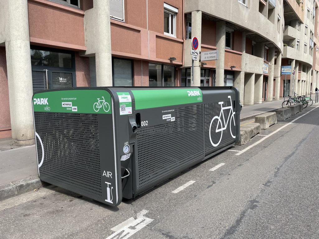 box vélo sécurisé du service Park Vélo de la métropole du Grand Lyon