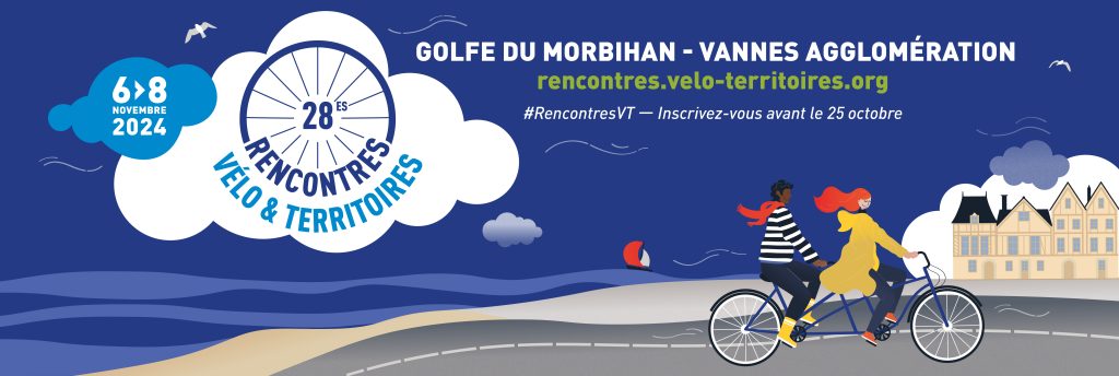 Bannière des Rencontres Vélo & Territoires 2024 à Vannes