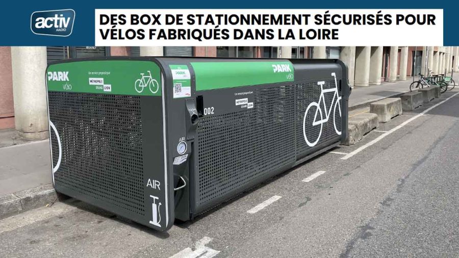 photo d'un box à vélos sécurisé d'Altinnova sur les ondes d'Activ Radio