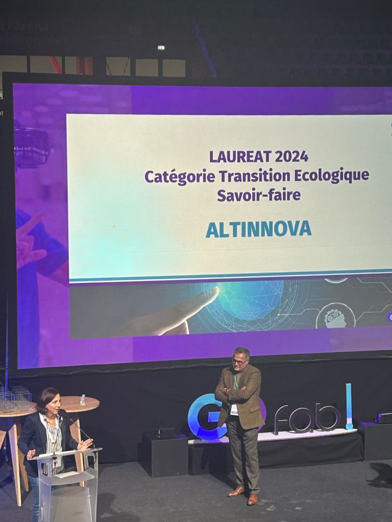 Altinnova lauréate catégorie Transition Écologique Savoir-Faire