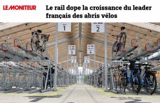 article de Le Moniteur : Le rail dope la croissance du leader français des abris vélos