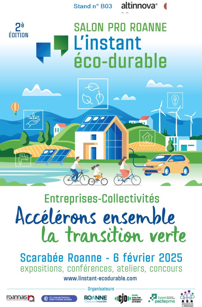 flyer du Salon professionnel : L'Instant Eco Durable 2025 à Roanne auquel participe Altinnova