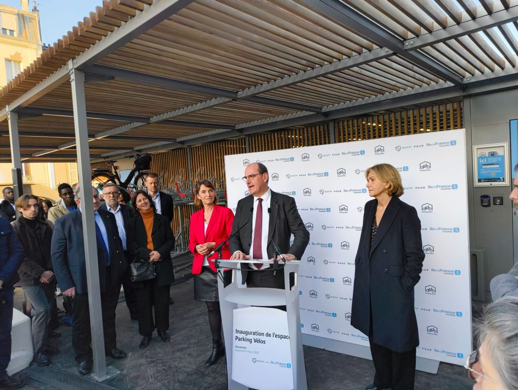 discours lors de l'inauguration du nouvel espace Parking Vélos Ile-de-France Mobilités de la gare de Vincennes