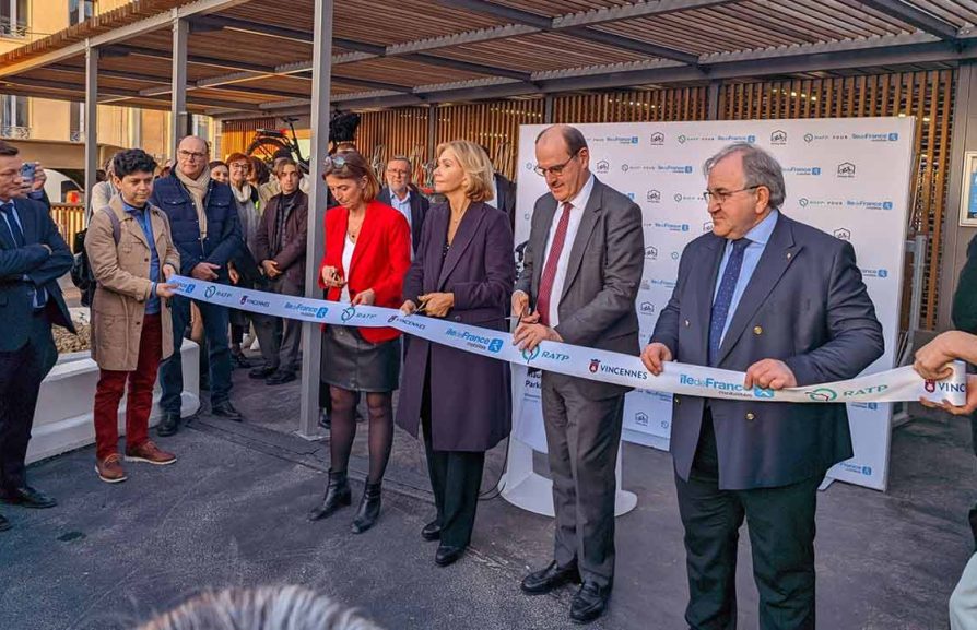 inauguration du Parking Vélos de la gare de Vincennes