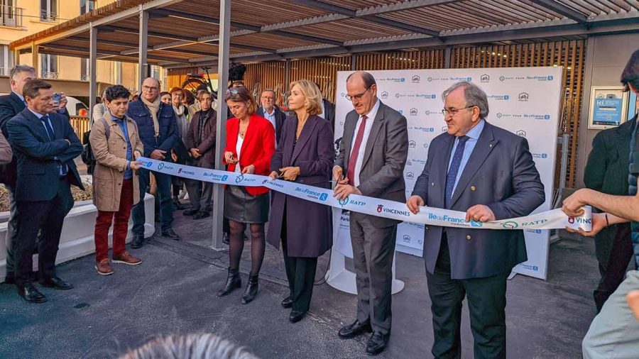 inauguration du Parking Vélos de la gare de Vincennes